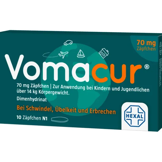 VOMACUR 70 Suppositorien 10 St
