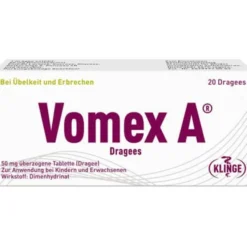VOMEX A Dragees 50 mg überzogene Tabletten 20 St
