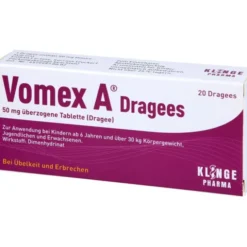 VOMEX A Dragees 50 mg überzogene Tabletten 20 St