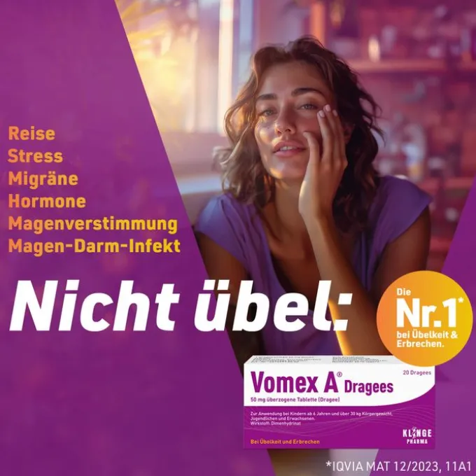 VOMEX A Dragees 50 mg überzogene Tabletten 20 St