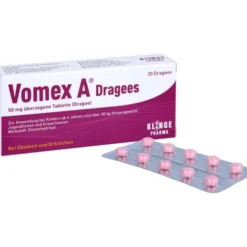 VOMEX A Dragees 50 mg überzogene Tabletten 20 St