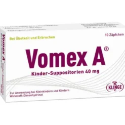 VOMEX A Kinder-Suppositorien 40 mg 10 St