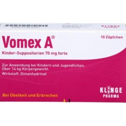 VOMEX A Kinder-Suppositorien 70 mg forte 10 St