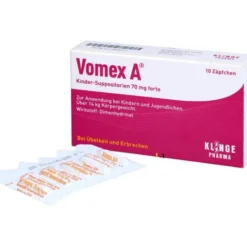 VOMEX A Kinder-Suppositorien 70 mg forte 10 St