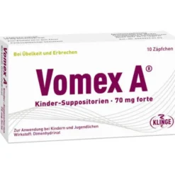 VOMEX A Kinder-Suppositorien 70 mg forte 10 St