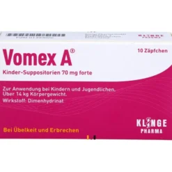 VOMEX A Kinder-Suppositorien 70 mg forte 10 St