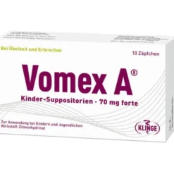 VOMEX A Kinder-Suppositorien 70 mg forte 10 St