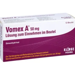VOMEX A 50 mg Lsg.z.Einnehmen im Beutel 12 St