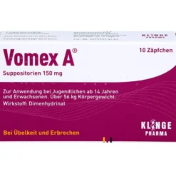 VOMEX A 150 mg Suppositorien 10 St