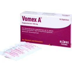 VOMEX A 150 mg Suppositorien 10 St