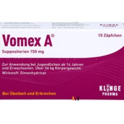 VOMEX A 150 mg Suppositorien 10 St