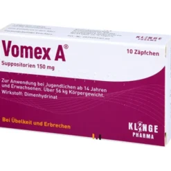VOMEX A 150 mg Suppositorien 10 St