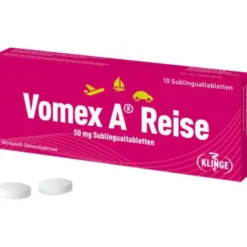 VOMEX A Reise 50 mg Sublingualtabletten 10 St