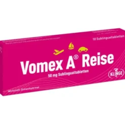 VOMEX A Reise 50 mg Sublingualtabletten 10 St