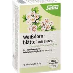 WEISSDORNBLÄTTER m.Blüten Arzneitee Bio Salus Fbtl 15 Stück
