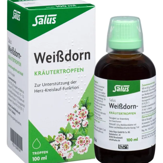 WEISSDORN KRÄUTERTROPFEN Salus 100 ml
