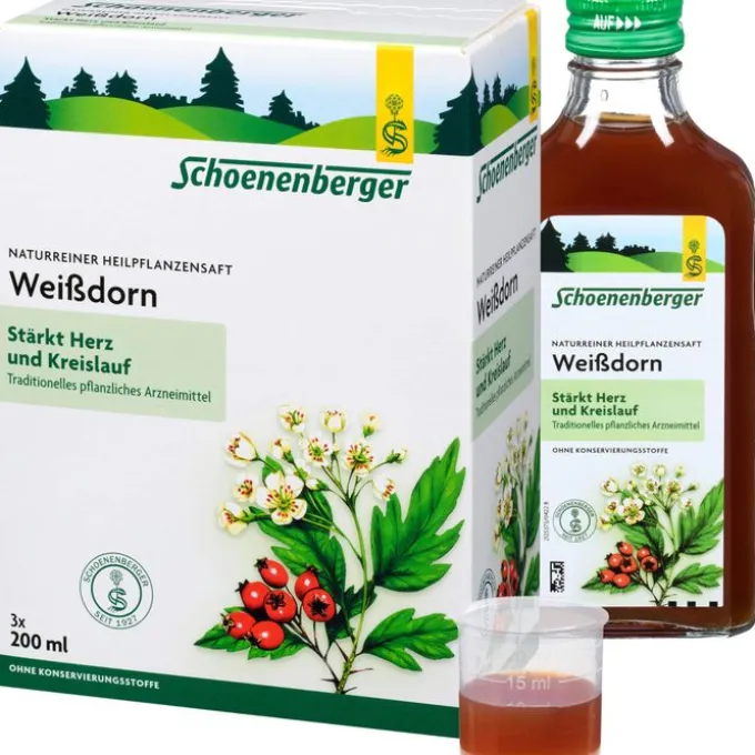 WEISSDORN SAFT Schoenenberger Heilpflanzensäfte 3X200 ml