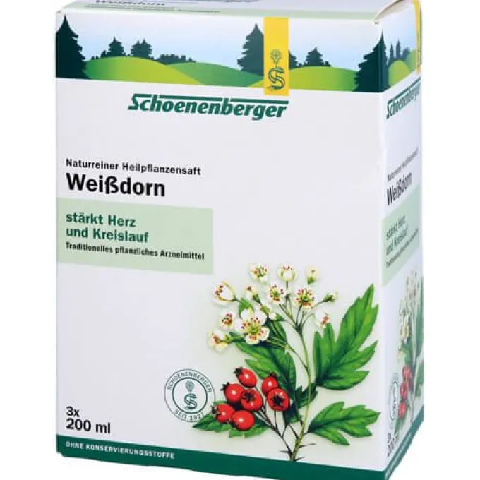 WEISSDORN SAFT Schoenenberger Heilpflanzensäfte 3X200 ml