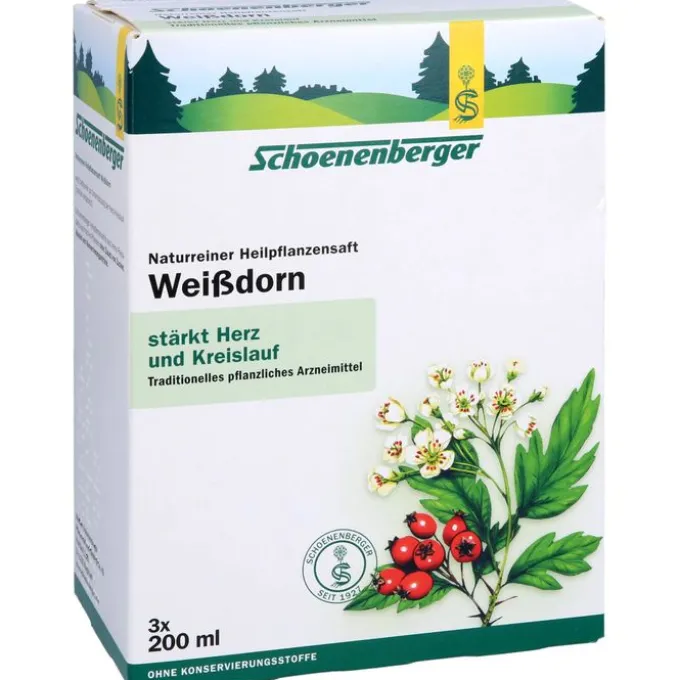 WEISSDORN SAFT Schoenenberger Heilpflanzensäfte 3X200 ml