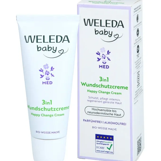 WELEDA baby 3in1 Wundschutzcreme weiße Malve 50 ml