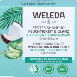 WELEDA festes Shampoo Feuchtigkeit & Glanz 50 g