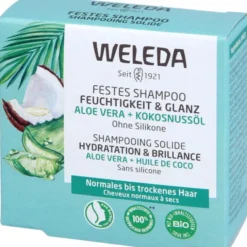 WELEDA festes Shampoo Feuchtigkeit & Glanz 50 g