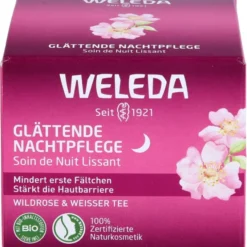 WELEDA glättende Nachtpflege Wildrose & weißer Tee 40 ml
