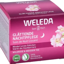 WELEDA glättende Nachtpflege Wildrose & weißer Tee 40 ml
