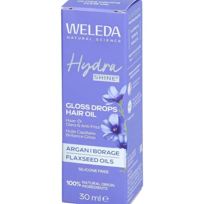 WELEDA HydraShine Gloss Drops Haar-Öl 30 ml