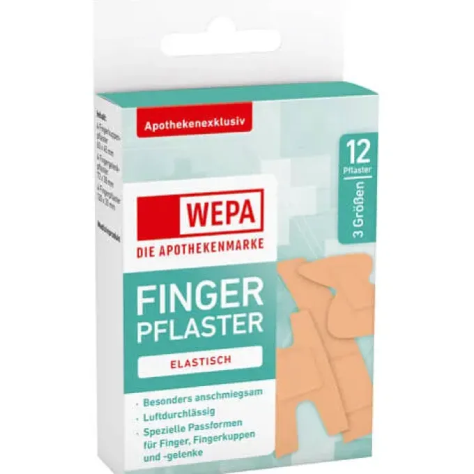 WEPA Fingerpflaster Mix 3 Größen 12 St