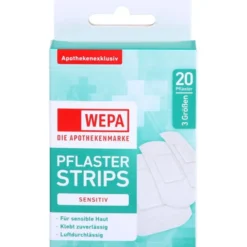 WEPA Pflasterstrips sensitiv 3 Größen 20 St