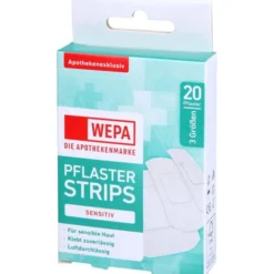 WEPA Pflasterstrips sensitiv 3 Größen 20 St