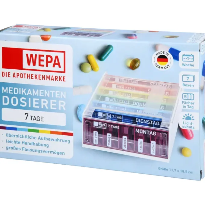 WEPA 7 Tage Wochenmagazin UV-Schutz+ Regenbogen 1 St