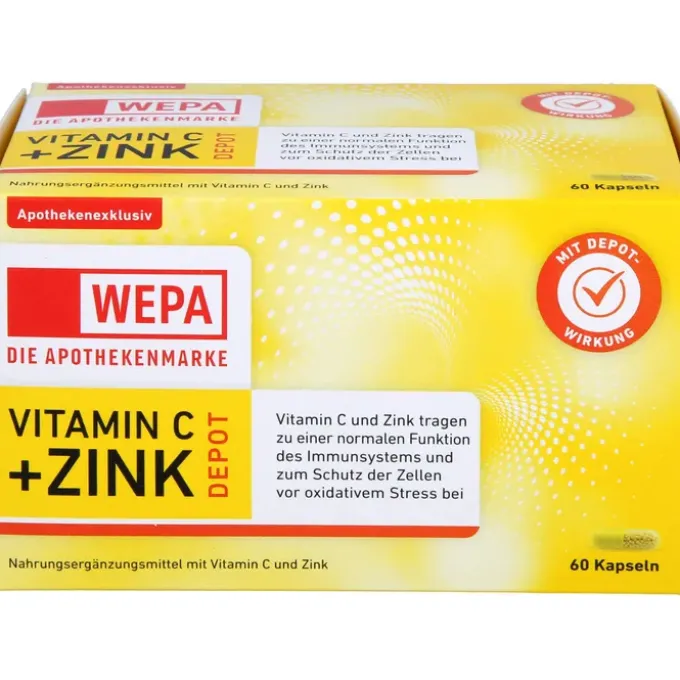 WEPA Vitamin C+Zink Kapseln 60 Stück
