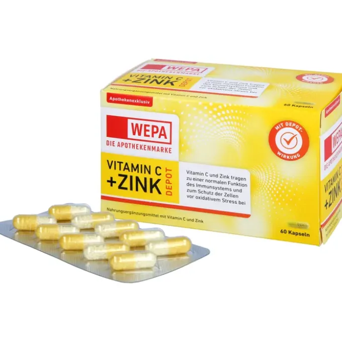 WEPA Vitamin C+Zink Kapseln 60 Stück