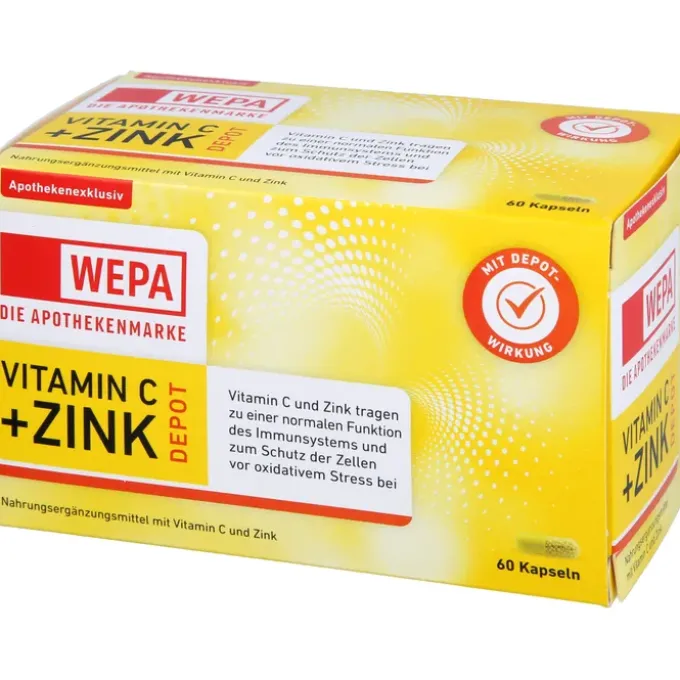 WEPA Vitamin C+Zink Kapseln 60 Stück