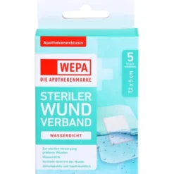WEPA Wundverband wasserdicht 7,2x5 cm steril 5 St