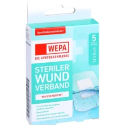 WEPA Wundverband wasserdicht 7,2x5 cm steril 5 St