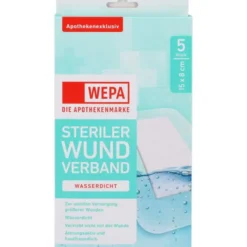 WEPA Wundverband wasserdicht 8x15 cm steril 5 St