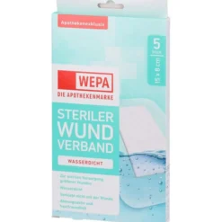 WEPA Wundverband wasserdicht 8x15 cm steril 5 St