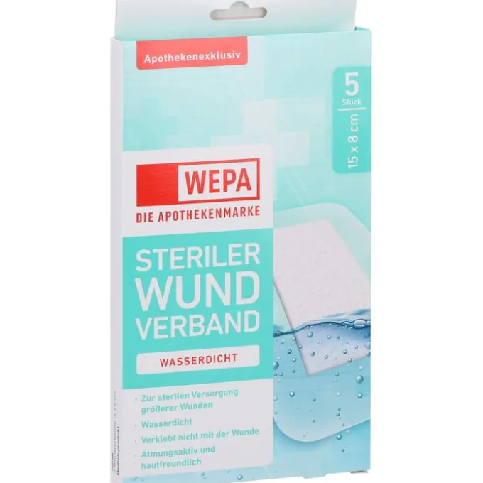 WEPA Wundverband wasserdicht 8x15 cm steril 5 St