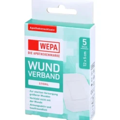 WEPA Wundverband 7,2x5 cm steril 5 St