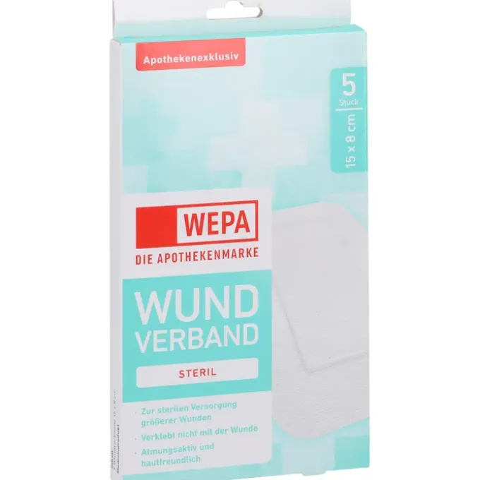 WEPA Wundverband 8x15 cm steril 5 St