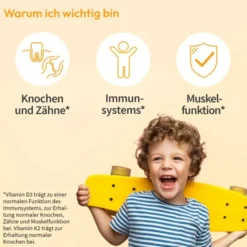 WHITE OMEGA Kids Vitamin D3+K2 Kapseln 45 Stück