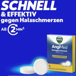 WICK AngiMed Honiggeschmack 5 mg/1 mg Lutschtabl. 24 St