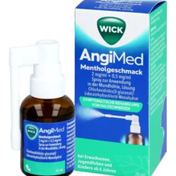 WICK AngiMed Mentholgeschmack 2mg/ml+0,5mg/ml Spr. 30 ml