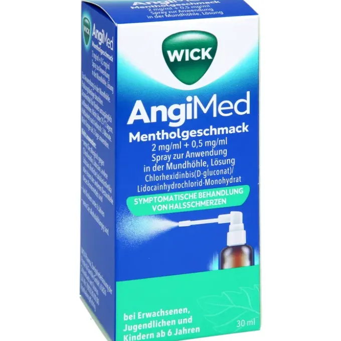 WICK AngiMed Mentholgeschmack 2mg/ml+0,5mg/ml Spr. 30 ml