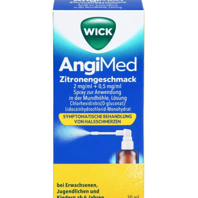 WICK AngiMed Zitronengeschm.2mg/ml+0,5mg/ml Spr. 30 ml