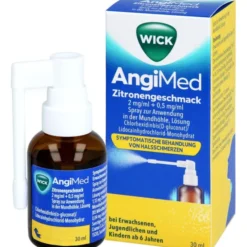 WICK AngiMed Zitronengeschm.2mg/ml+0,5mg/ml Spr. 30 ml