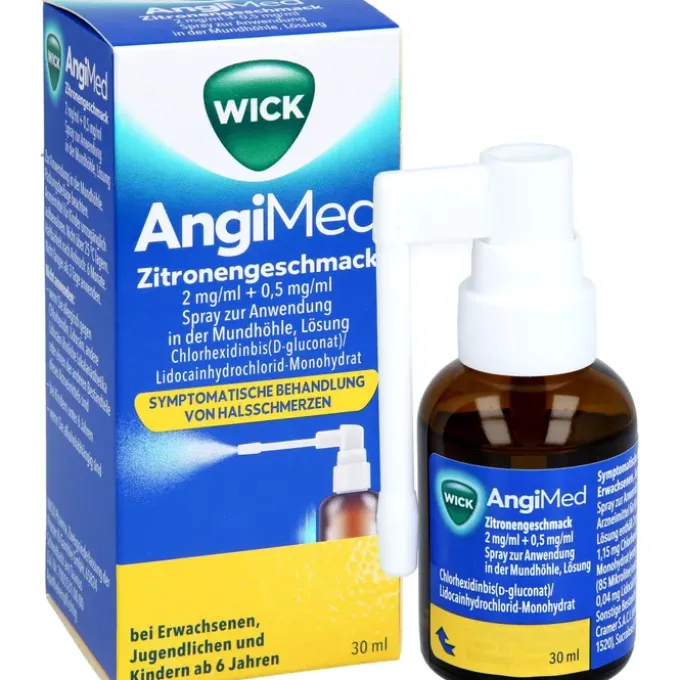 WICK AngiMed Zitronengeschm.2mg/ml+0,5mg/ml Spr. 30 ml